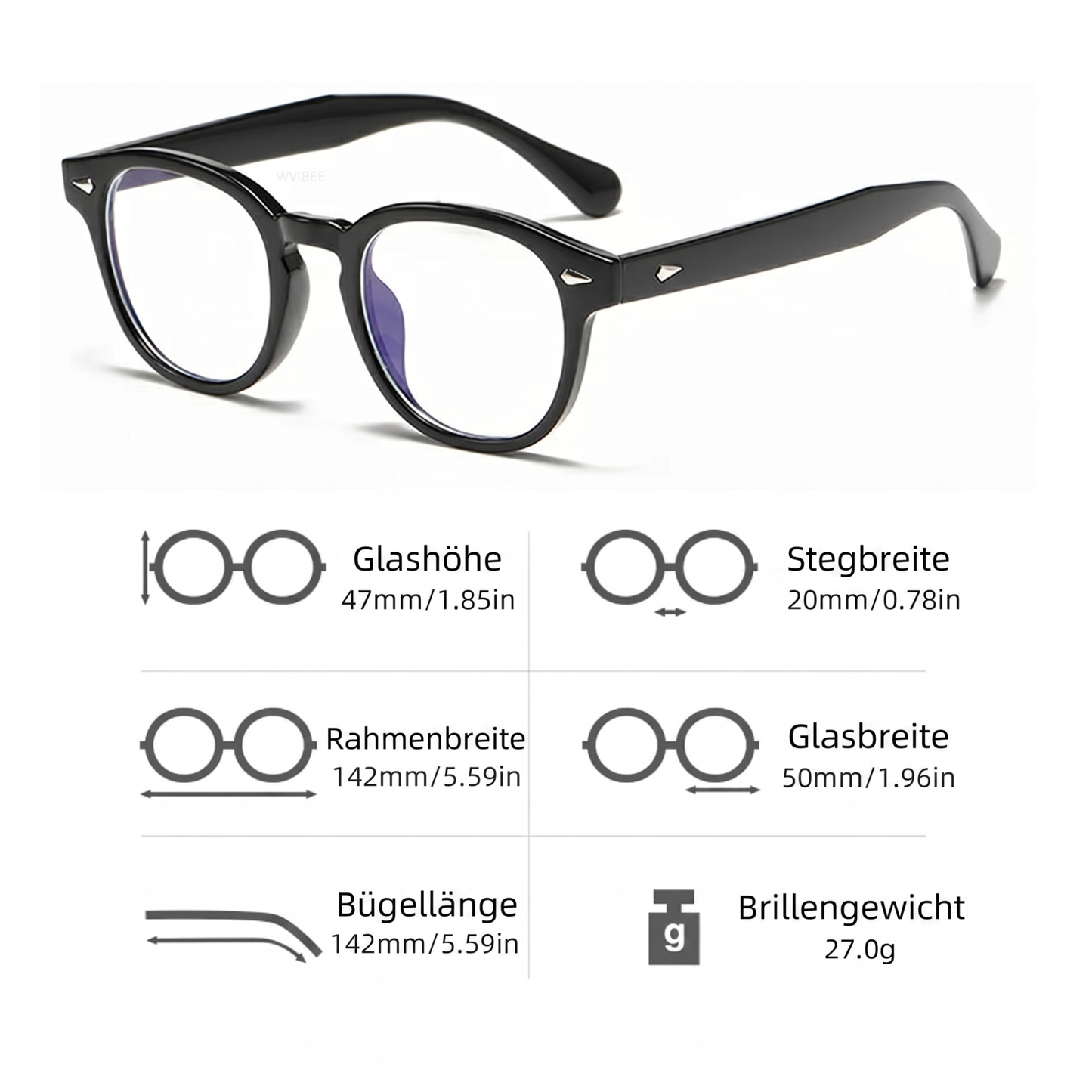Aura Rund – Brille mit Blaulichtfilter