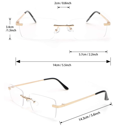 Aether Edge – Randlose Blaulichtfilter Brille
