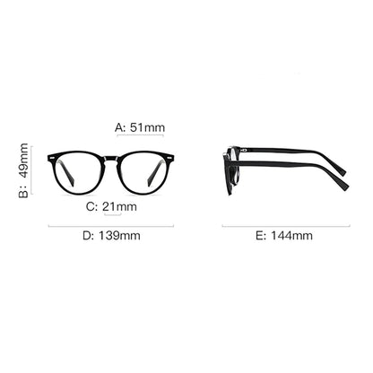 Retro Circle – Blaulichtfilter Brille