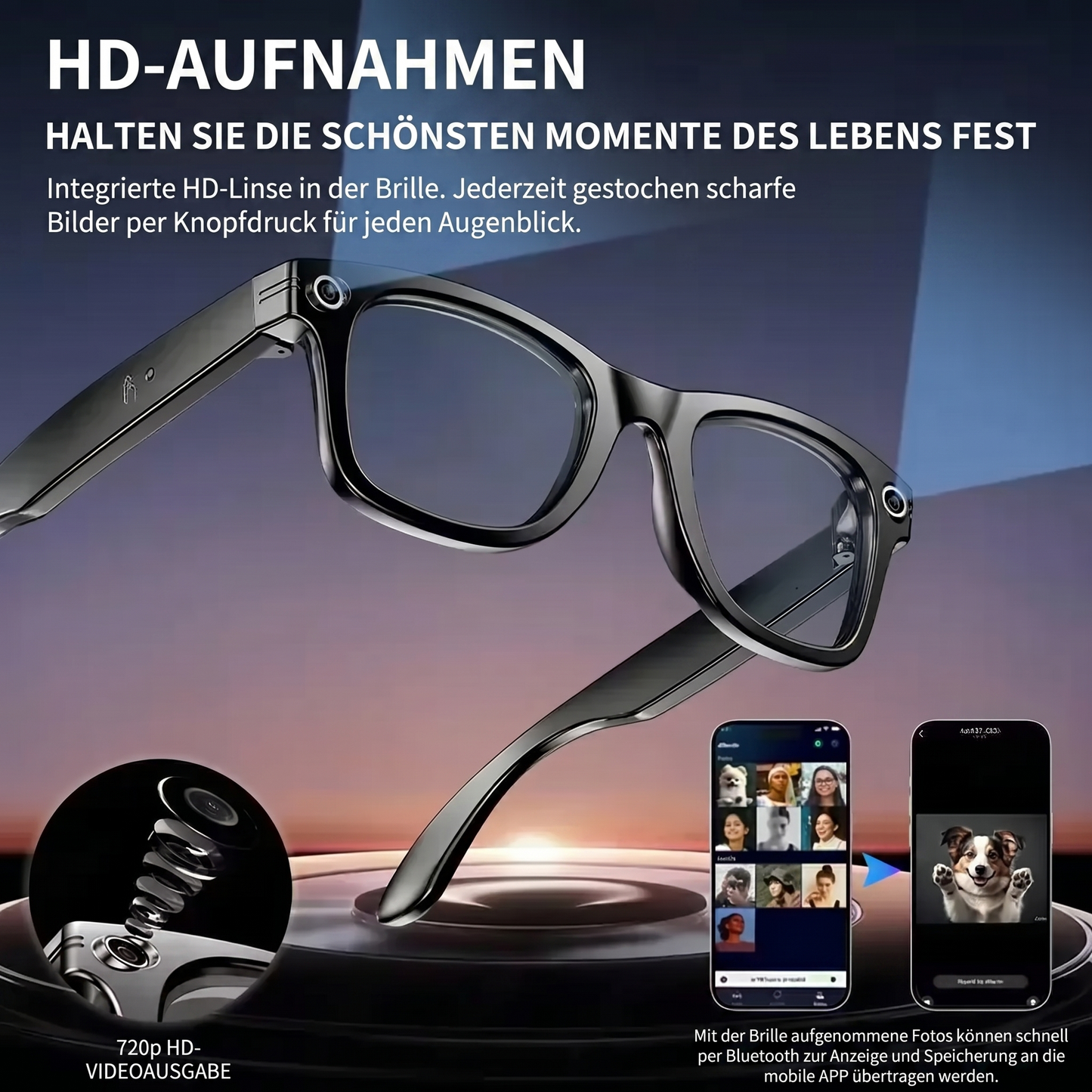 NOVA AI VISION – Brille mit Kamera & Blaulichtfilter