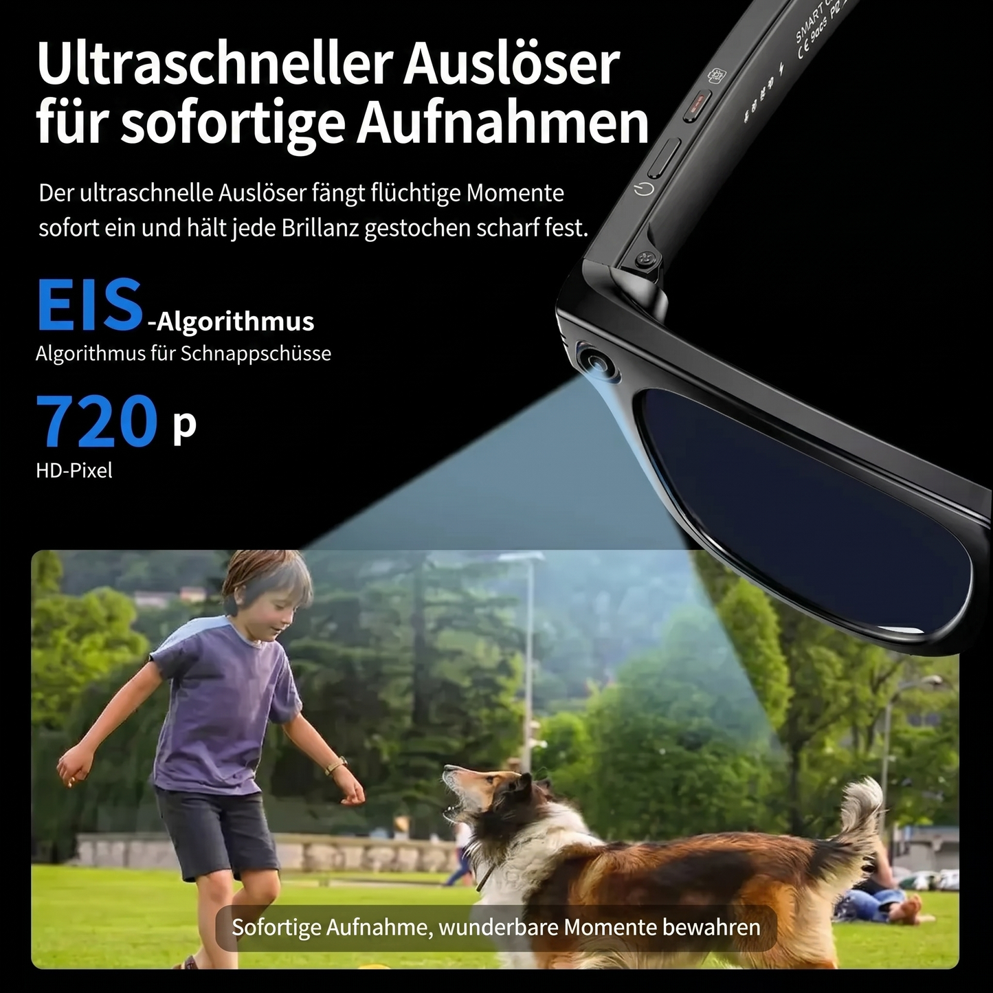 NOVA AI VISION – Brille mit Kamera & Blaulichtfilter